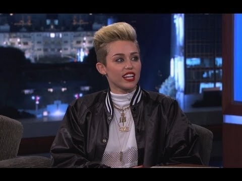 Miley Cyrus Wore Her Underwear to Talk to Jimmy Kimmel &amp; it got Weird