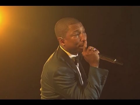 Watch Pharrell Perform “Happy” at the Myspace Launch Party 