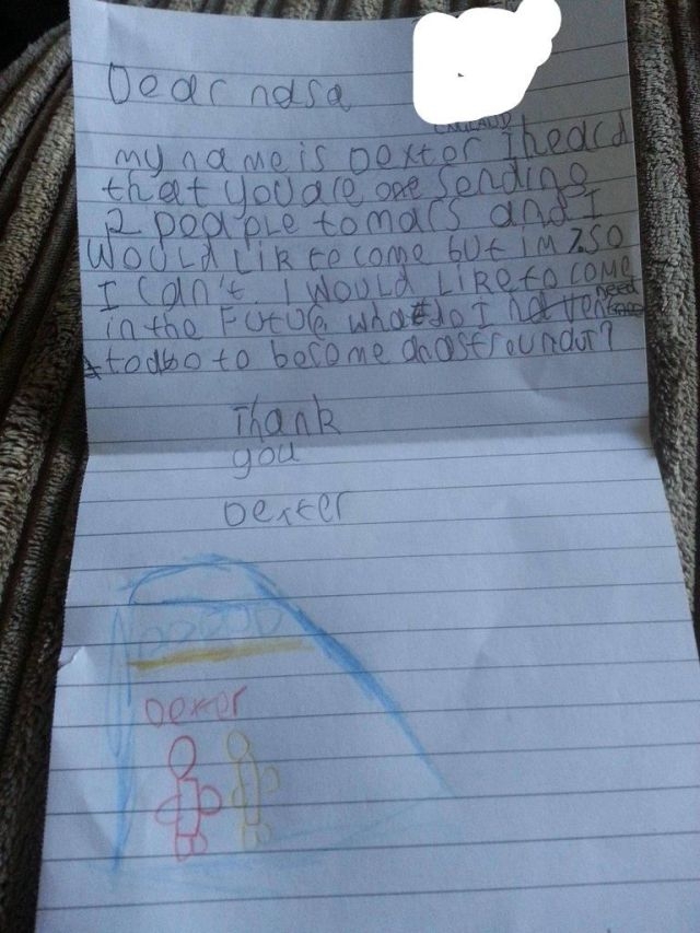 7 Year Old Writes a Letter to NASA and NASA Responds!