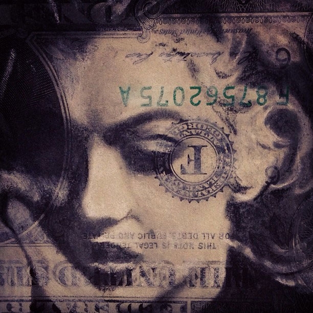 Amazing Pencil Portraits Drawn Onto Dollar Bills 