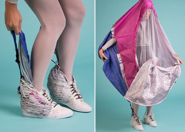 These Sneakers Have A Built-in Tent