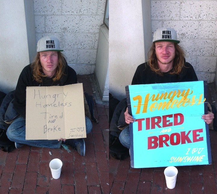 Raising Poverty Awareness with New Homeless Signs