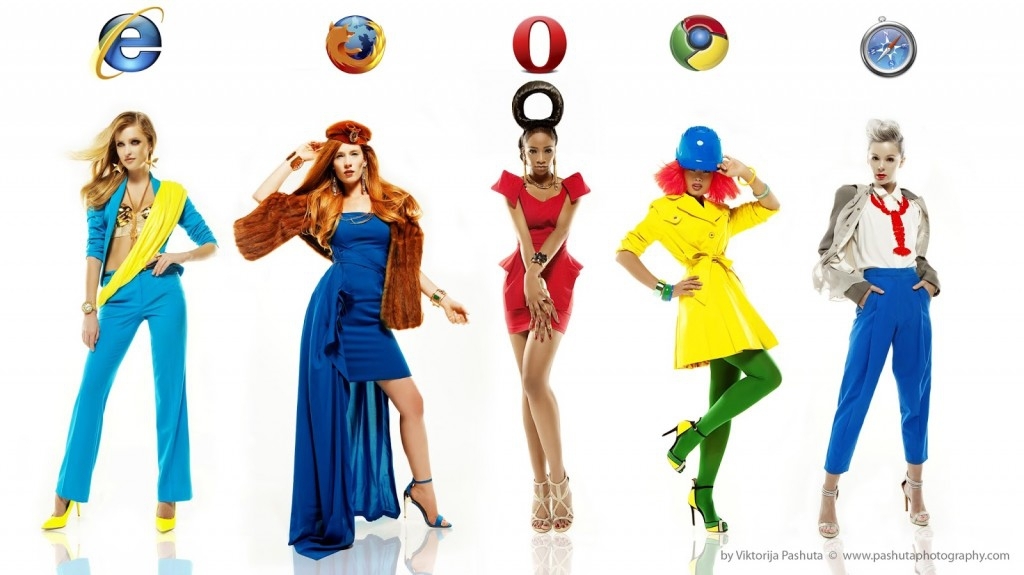 Internet Browsers Transformed Into Fashion Models