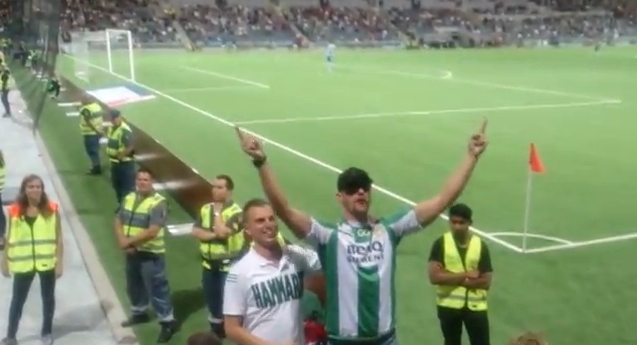 Watch Drunk Alexander Skarsgård At Soccer Match