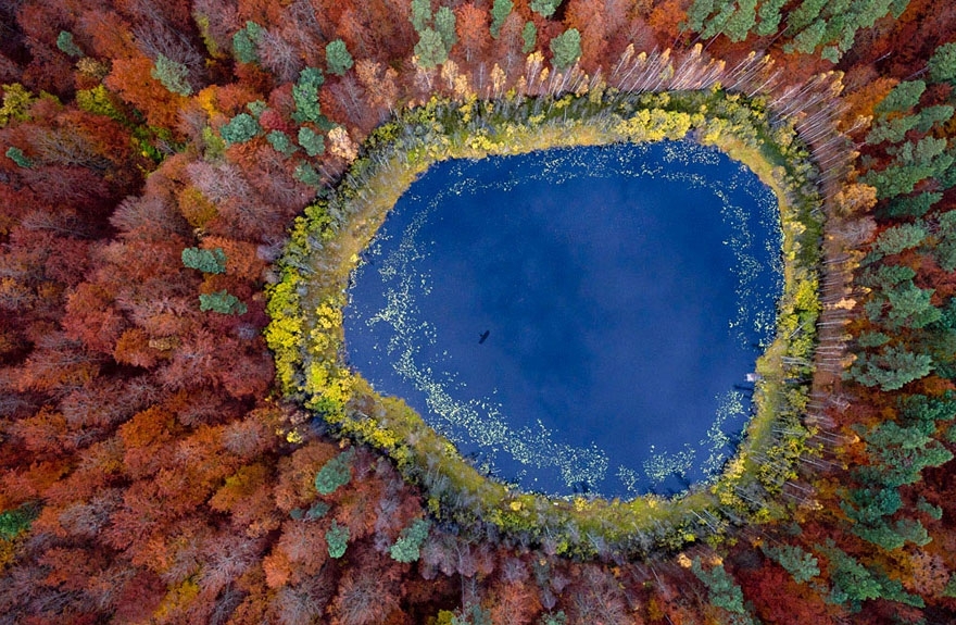 Stunning Aerial Photos of Poland’s Lakes Throughout The Seasons