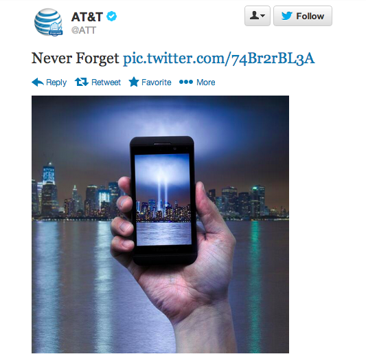 AT&amp;T Catches Heat For Tacky 9/11 Ad