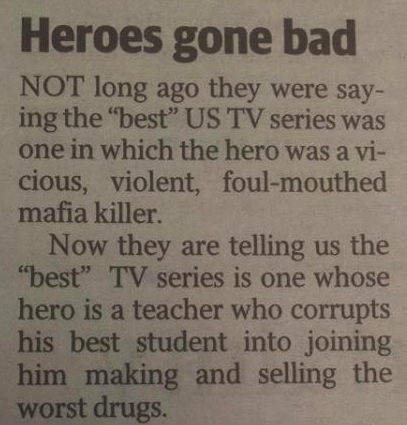 'Breaking Bad' Letter To The Editor