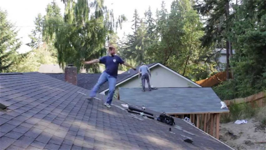 Dancing on the roof
