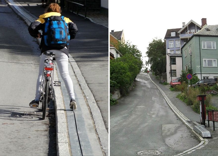 Norway Has World’s First Bike Escalator