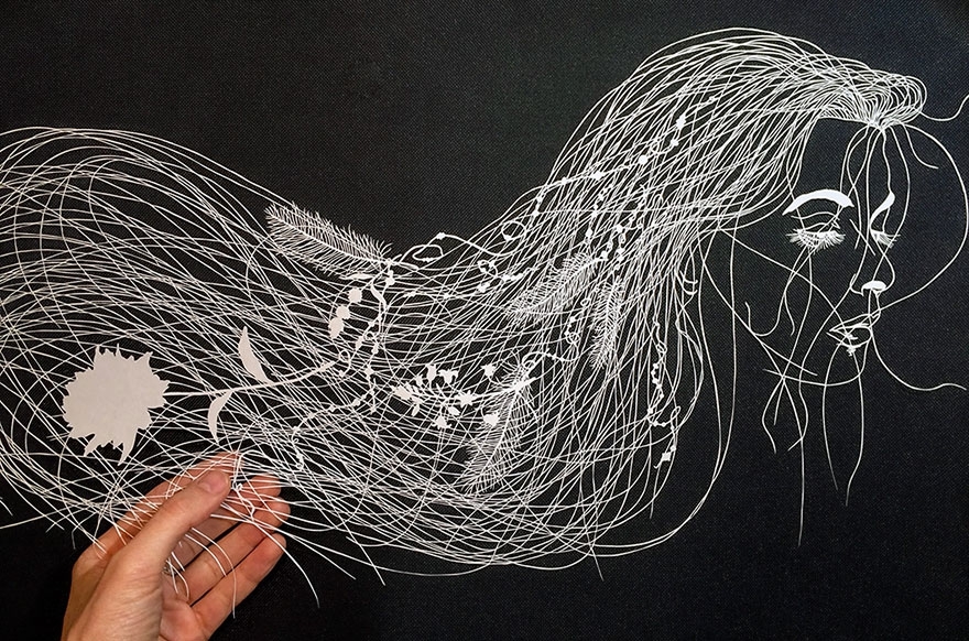 Incredibly Detailed Hand-Cut Paper Art