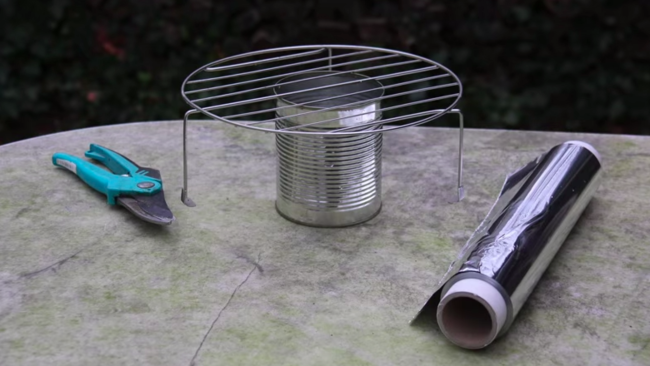 He Turned A Tin Can And Some Aluminum Foil Into The Perfect Springtime