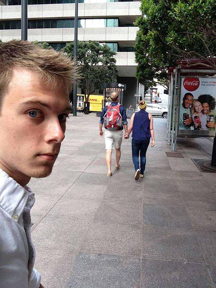 Man Documents His Life As The Third Wheel For 3 Years In Selfies
