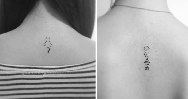 13+ Minimalist Tattoos By A Korean Artist