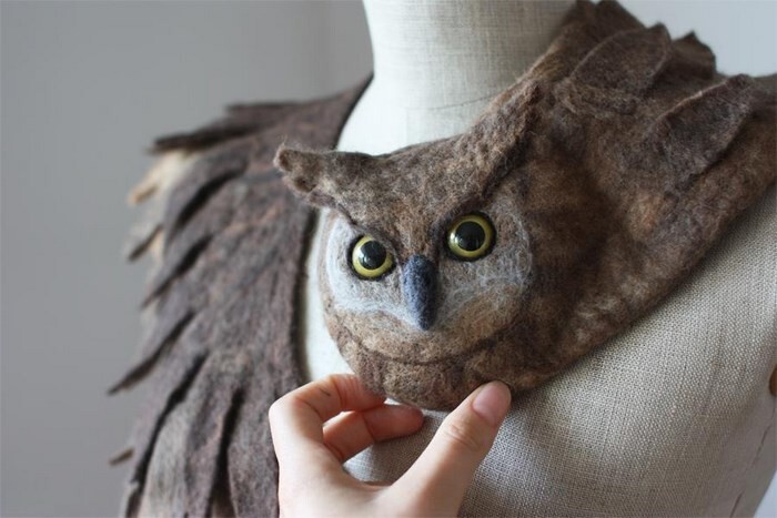Realistic Felt Animal Scarves That Wrap Around Your Neck To Protect You