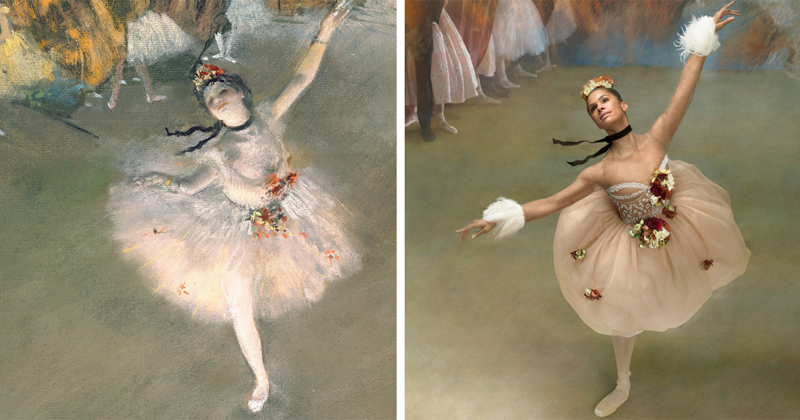 Ballerina Recreates The Paintings Of Edgar Degas