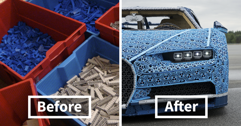 LEGO Builds Bugatti Chiron From 1,000,000+ LEGO Bricks