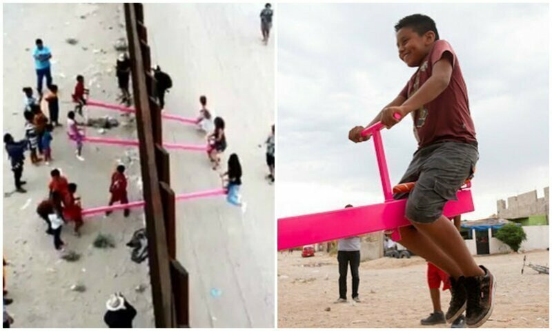 Giant Swings To Abolish The Wall Between The United States And Mexico