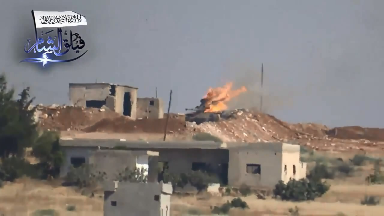 Уничтожение танка в Сирии