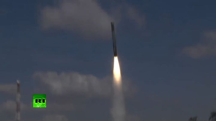 Тестовый запуск ракет нового поколения системы «Бастион» в Крыму