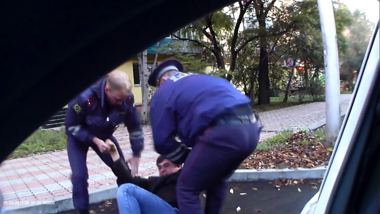 Конфликт с полицейскими в Комсомолське-на-Амуре