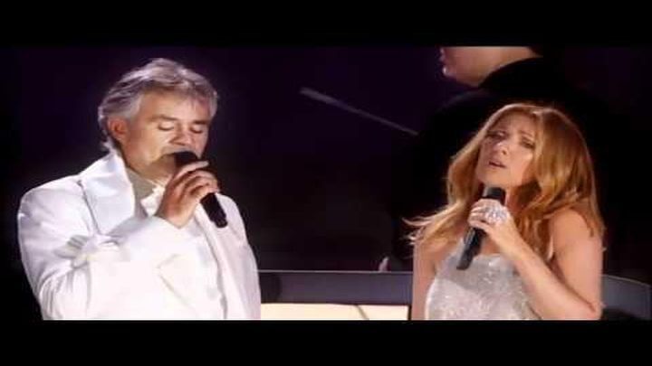 Селин Дион и Андреа Бочелли поют “Молитву” 