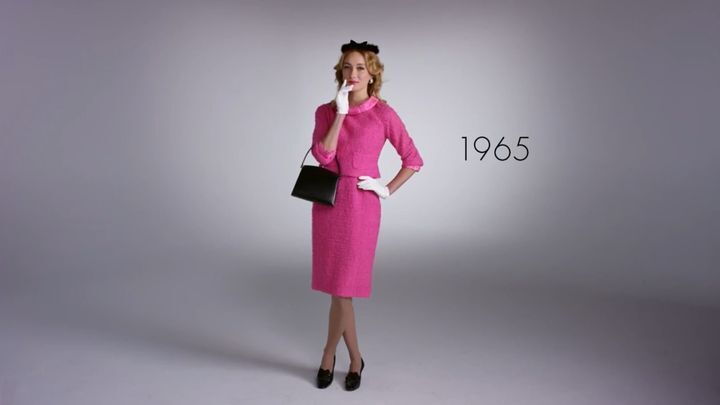 100 лет женской моды за две минуты
