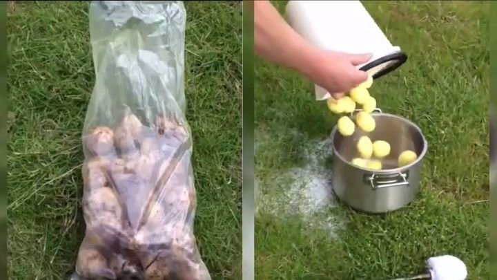 Такого быстрого способа чистки ведра картошки вы ещё не видели!  