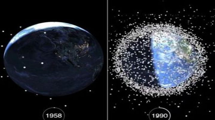 Насколько выросло количество космического мусора вокруг Земли за полвека