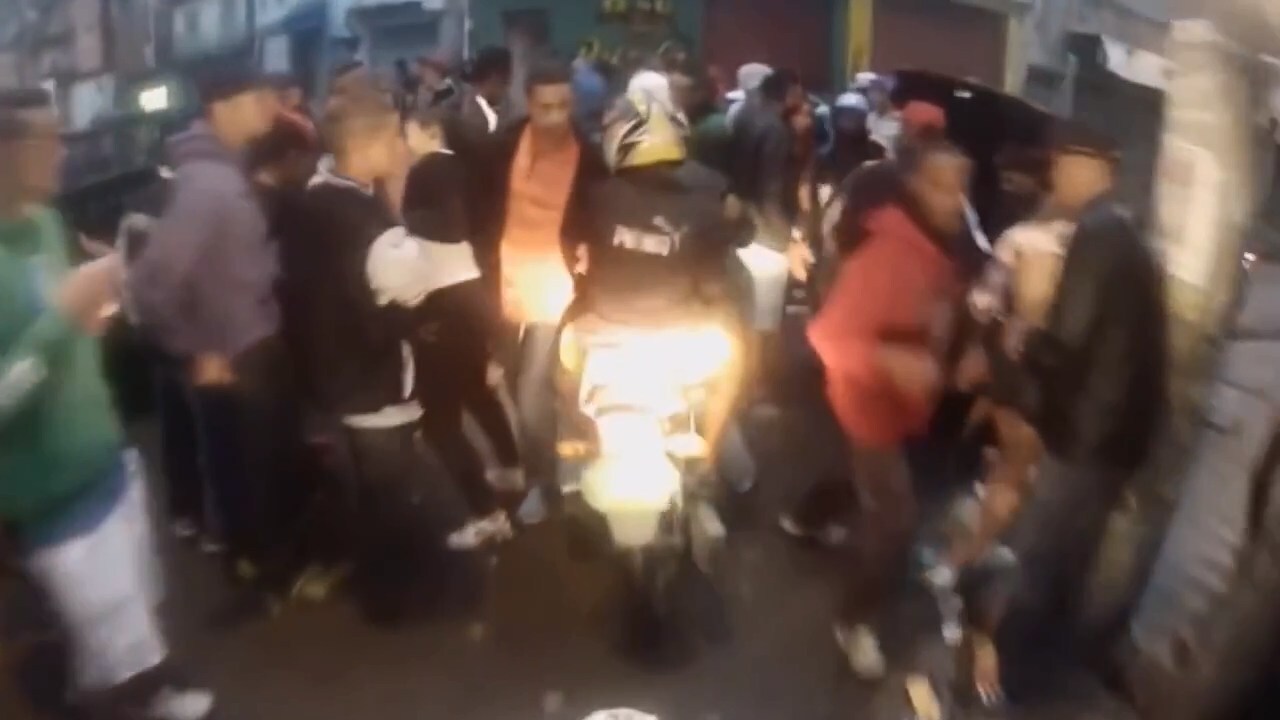 Погоня за мотоциклом в Бразилии