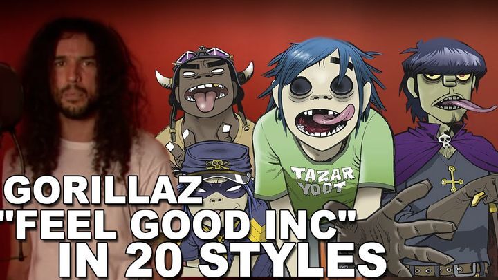 20 разных вариантов исполнения песни Feel Good Inc группы Gorillaz