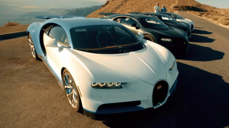 Новый Bugatti Chiron испытали в Долине Смерти