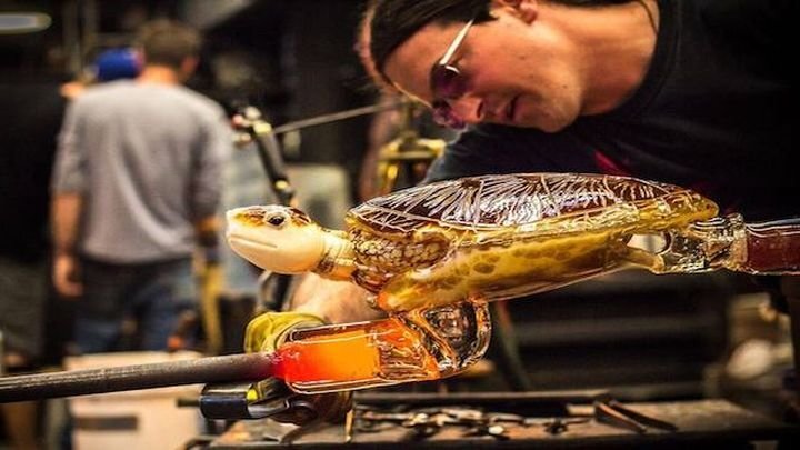 Создание потрясающей стеклянной фигурки черепахи