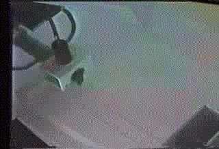 Столкновение окрашенных дымных колец