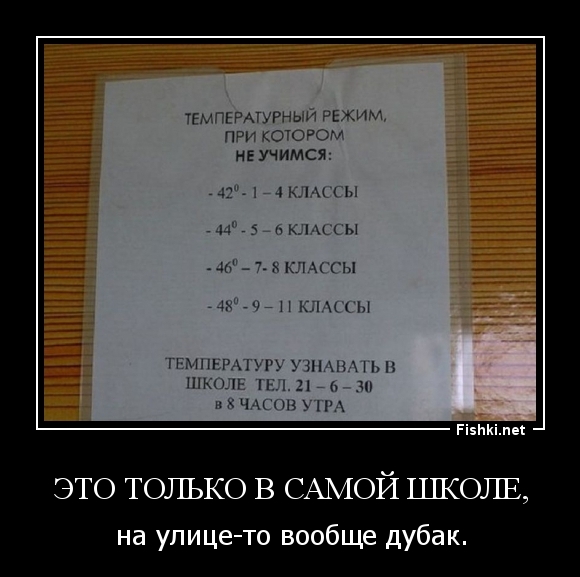 Это только в самой школе,