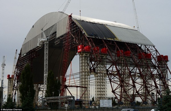 Как строят саркофаг в Чернобыле