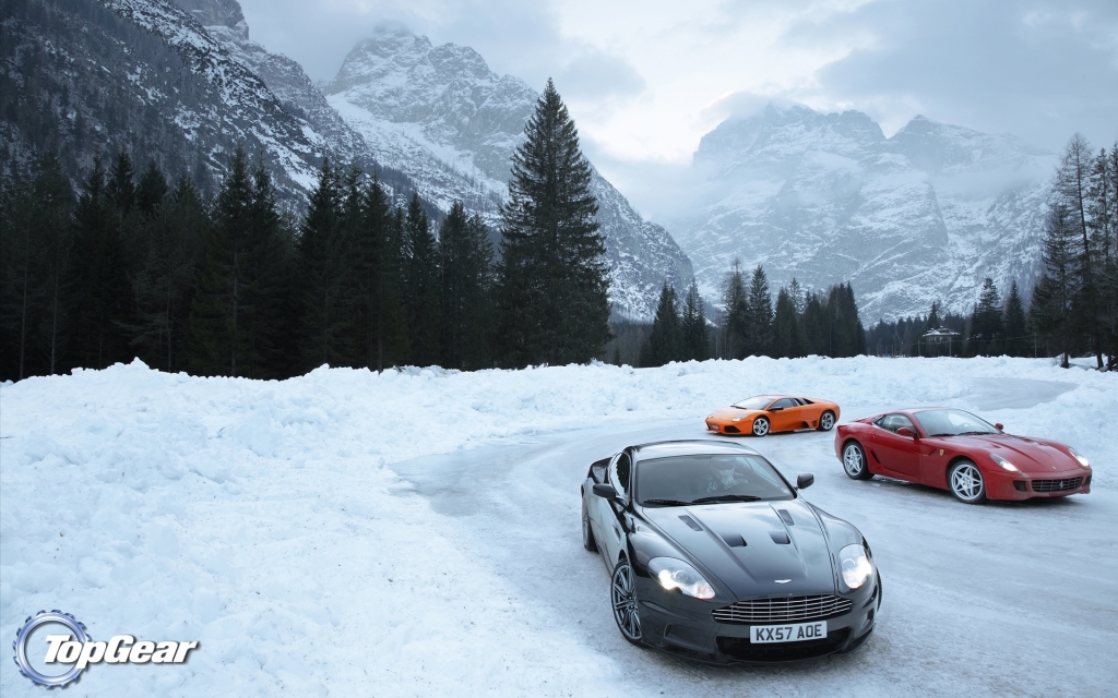 Снежные обои от Top Gear