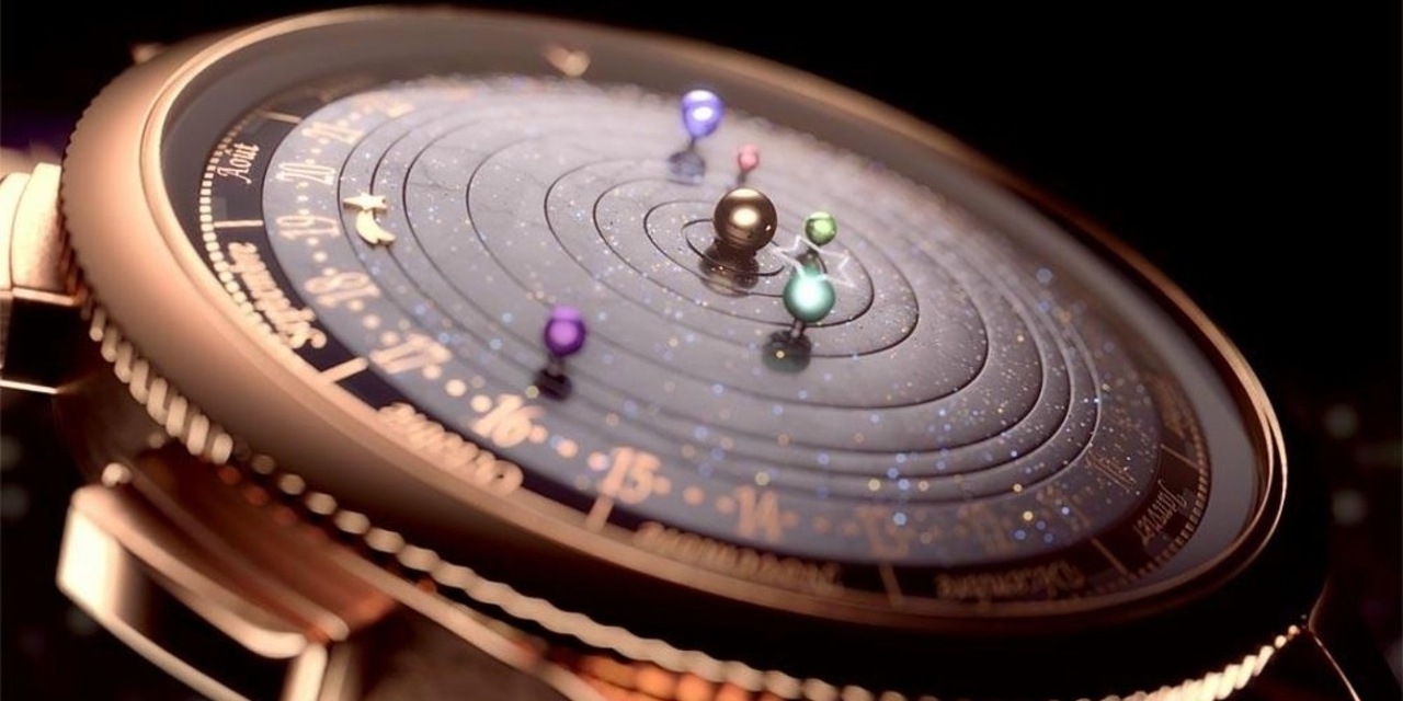 Наручные часы, показывающие точное движение планет