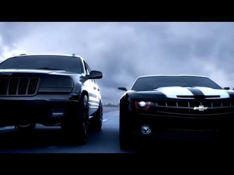 3ds max 2008 - Ford SHELBY vs CAMARO vs JEEP vs VAZ 2107 vs HELICOPT