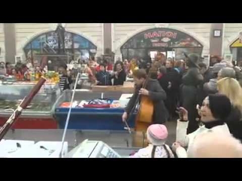 Флешмоб на Привозе в Одессе