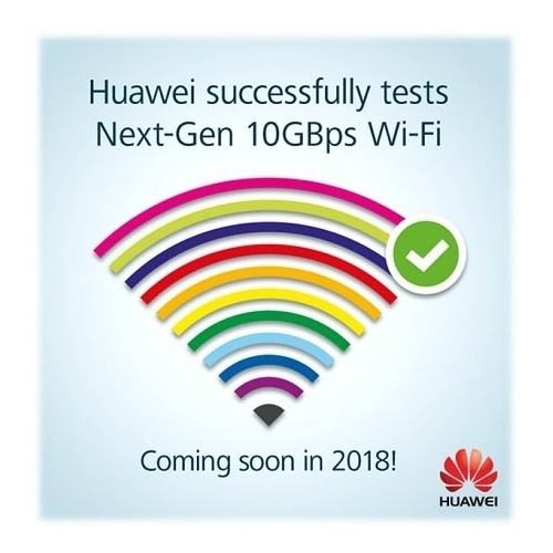 Компания Huawei берёт новую планку скорости Wi-Fi — 10 Гбит/c