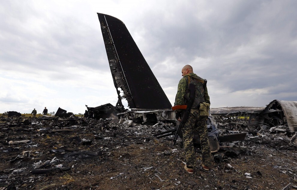 Фотографии сбитого Ил-76 