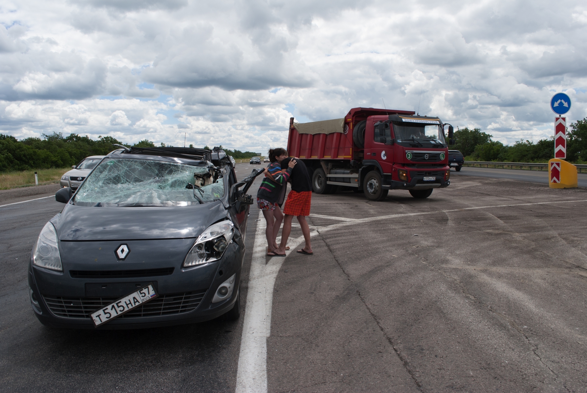 авария 15/06/14 трасса М4 "Дон", 766 км., Воронежская область