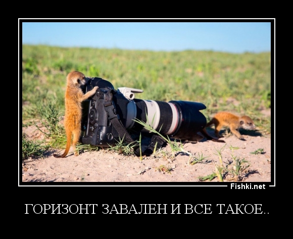 Горизонт завален и все такое..
