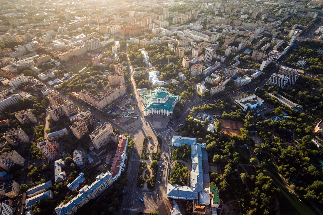 Москва с высоты птичьего полёта