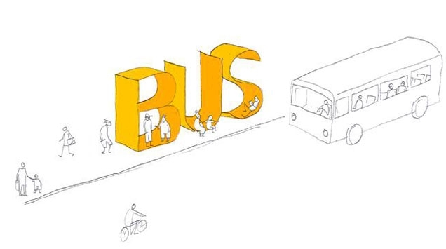 Креативная автобусная остановка BUS