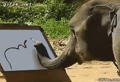 Слон рисует слона