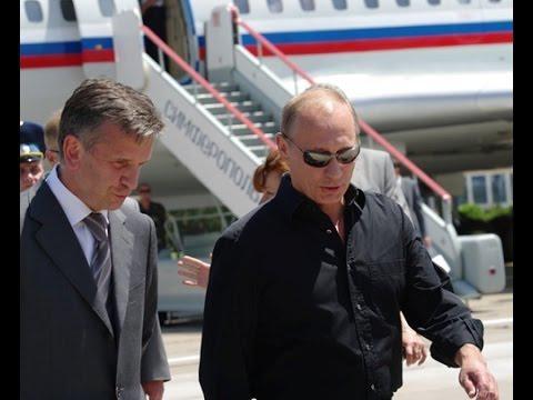 Путин прилетел в Севастополь. 13.08.2014