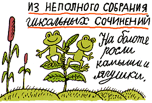 Шедевры школьных сочиинений