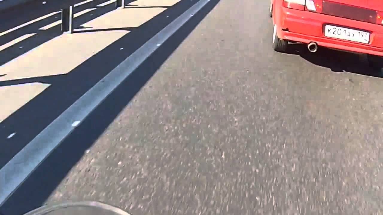 Авария мотоцикла с авто