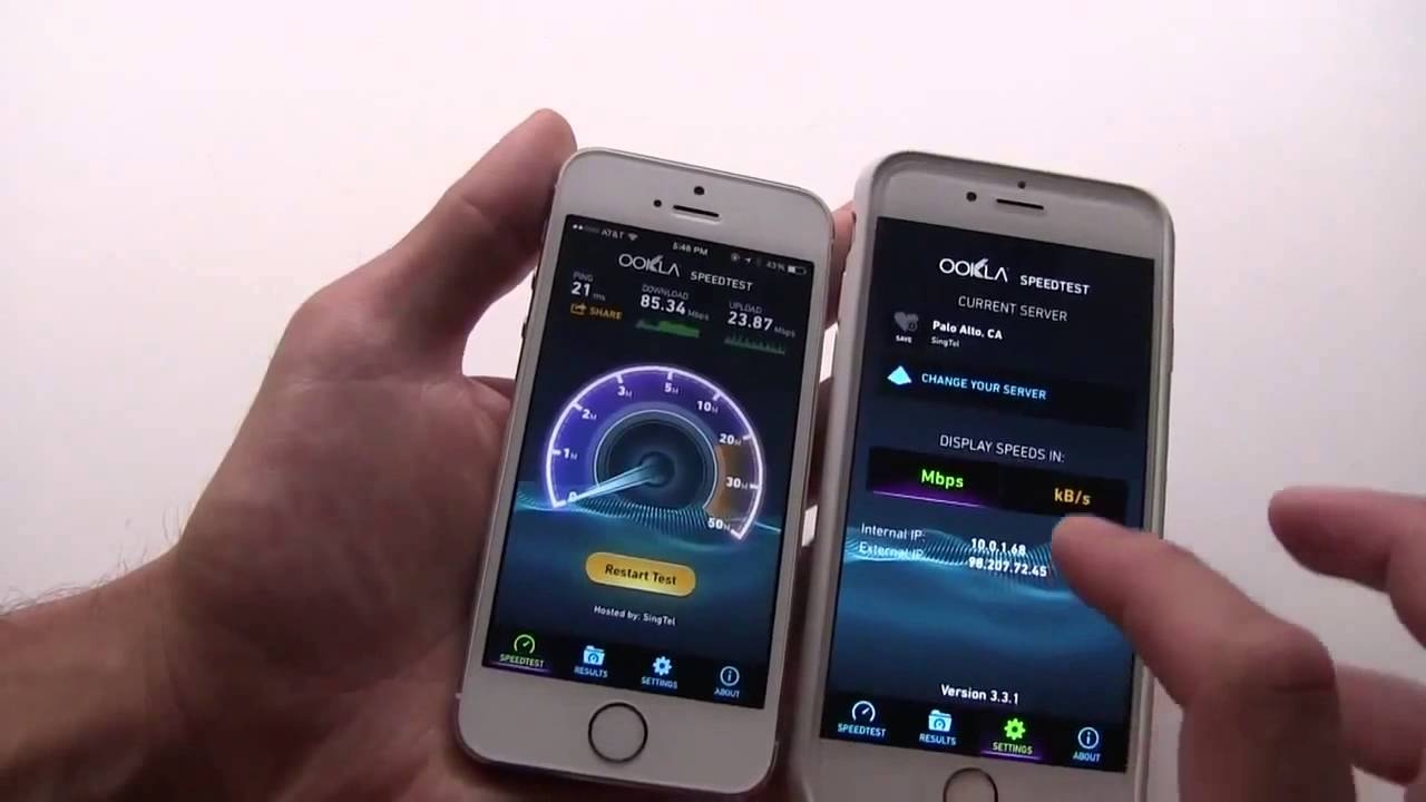 IPhone 6 WI FI Speed Test